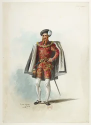 Saint-Saëns - Henry VIII - Kostümentwürfe - Lacoste - 6. Seigneur